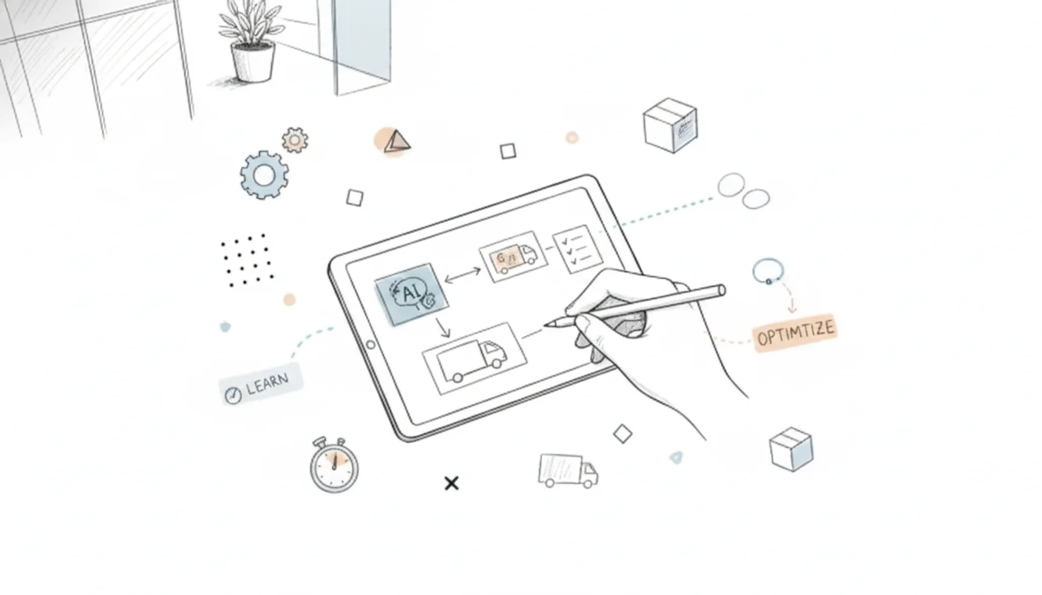 Wat is de snelste manier om AI voor logistiek te automatiseren in het mkb?