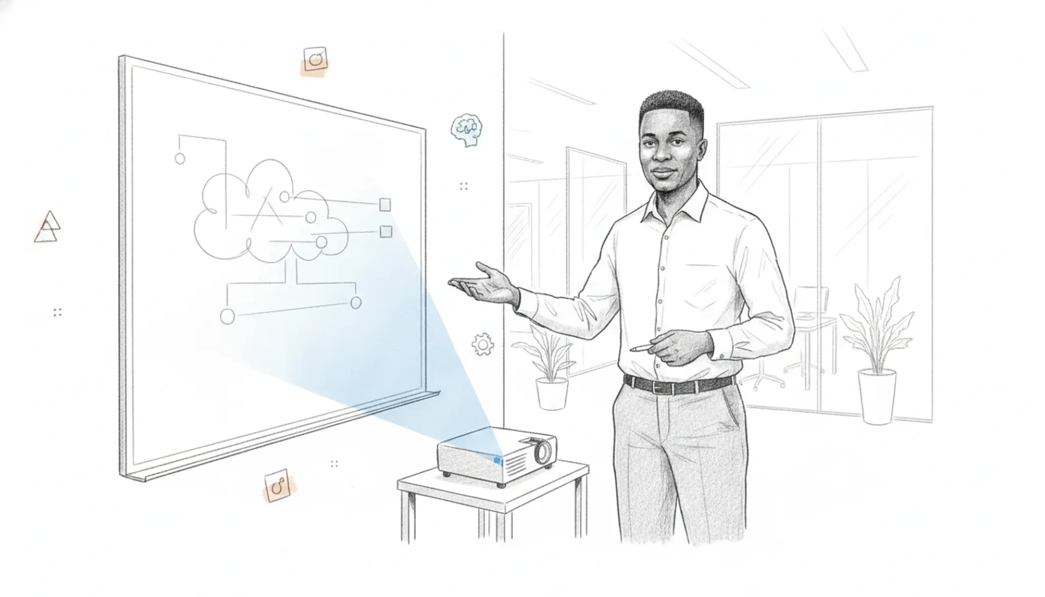 Zo bouw je een custom AI-agent voor jouw bedrijf met Brian Kwizera visual summary