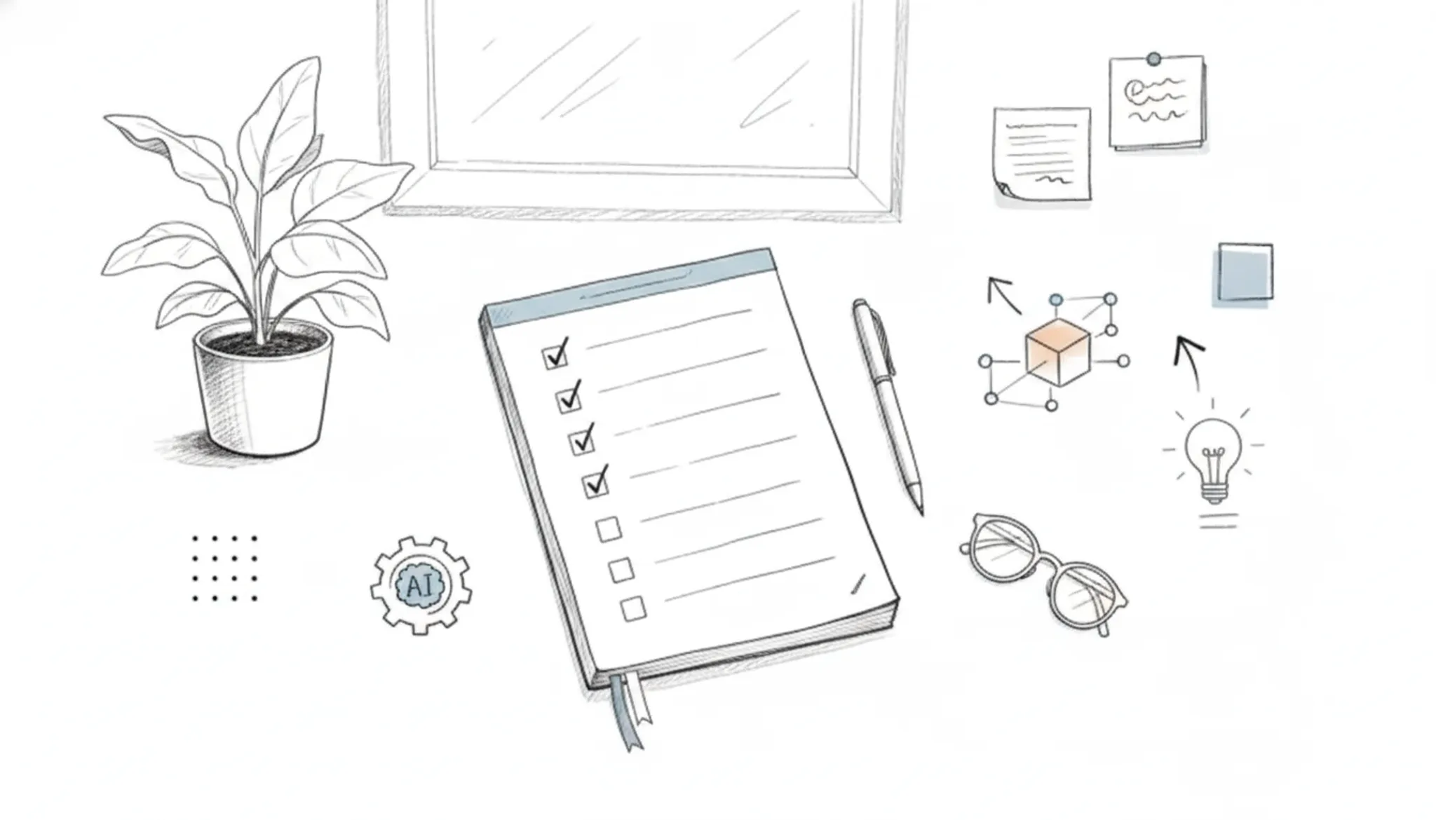 Checklist: processen automatiseren met AI voor MKB visual summary