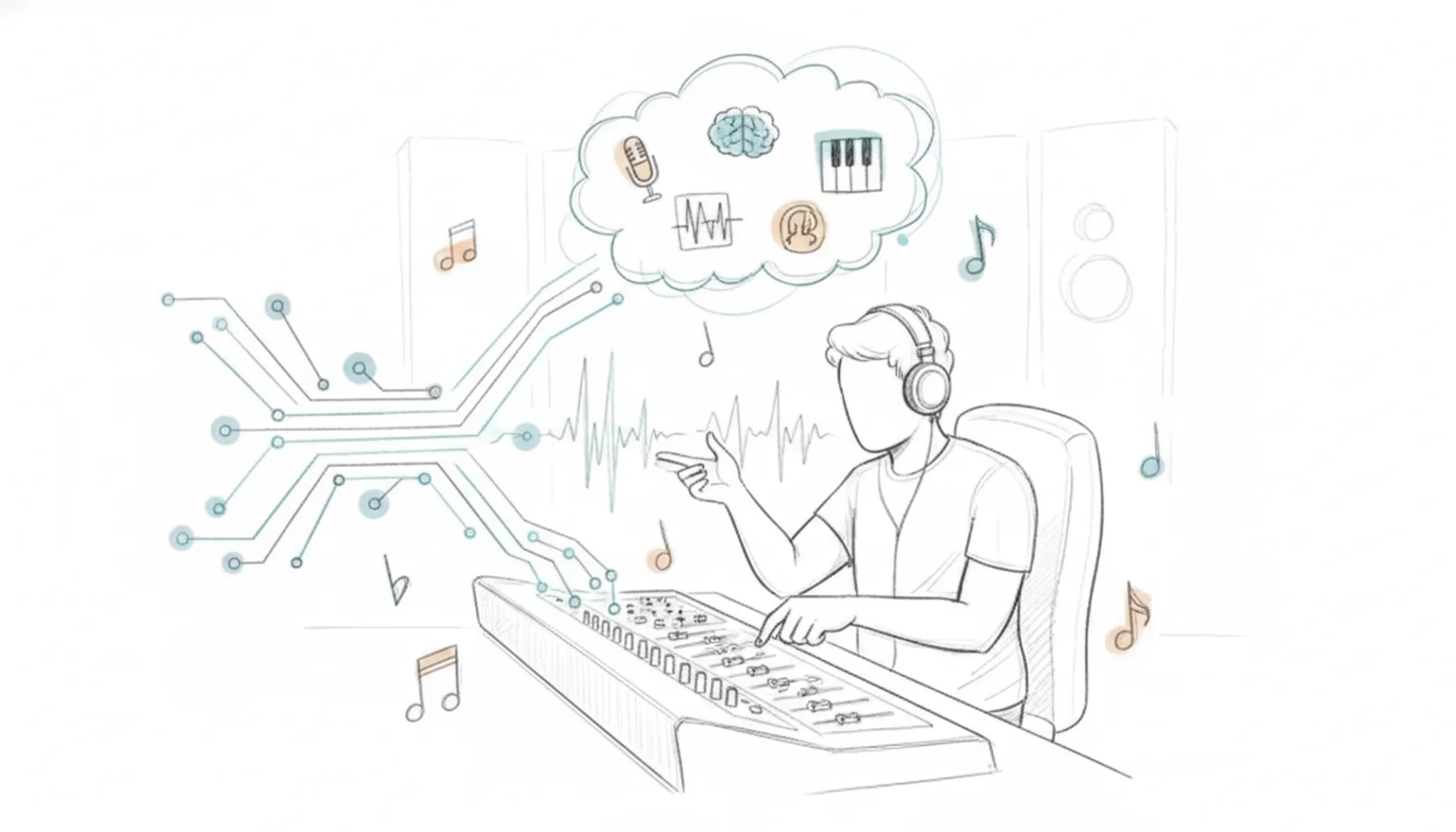 AI en muziek combineren: hoe ik als Versano werk met agenten visual summary