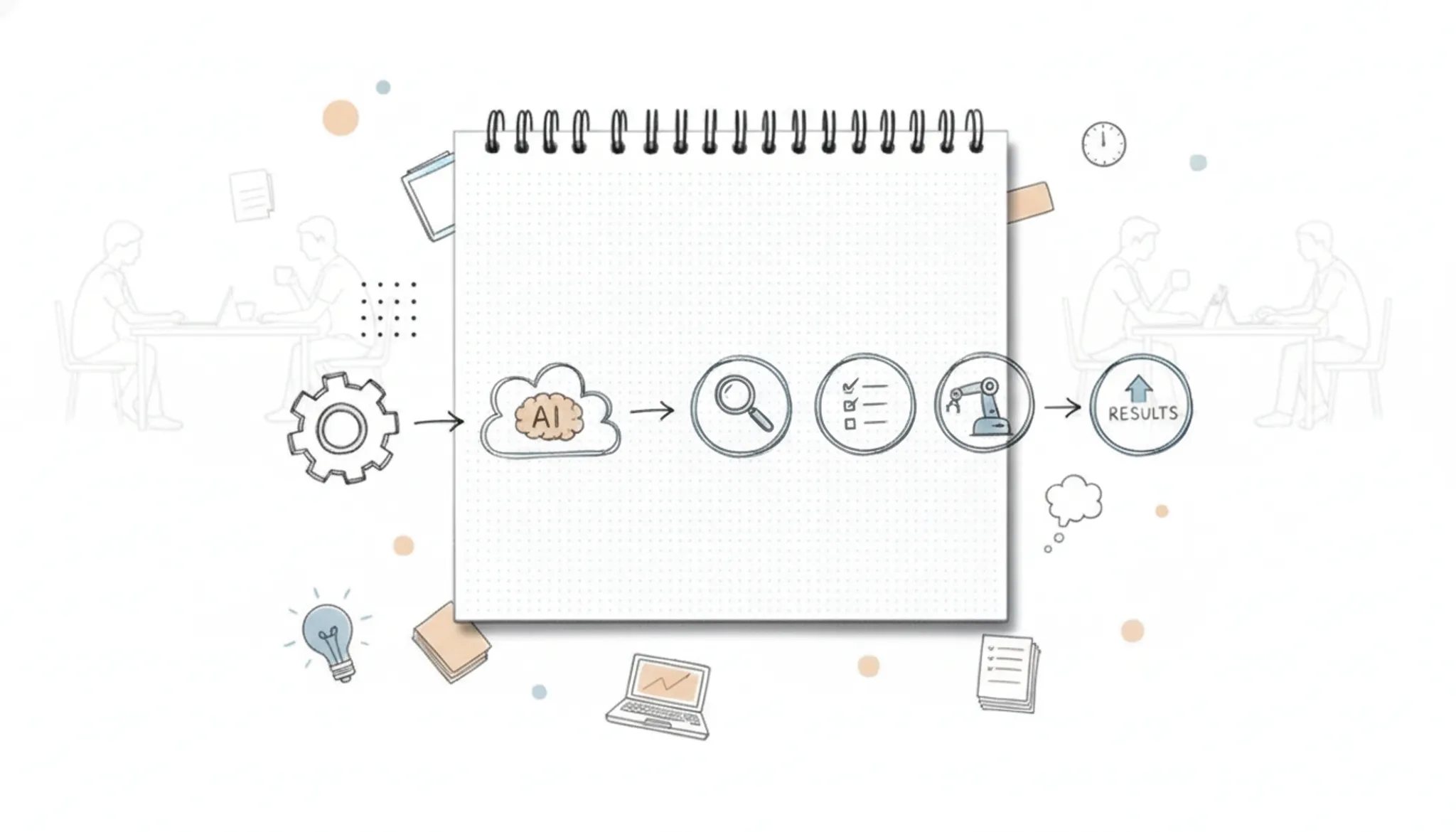 Procesoptimalisatie met AI: zo automatiseer je jouw MKB in 3 stappen visual summary